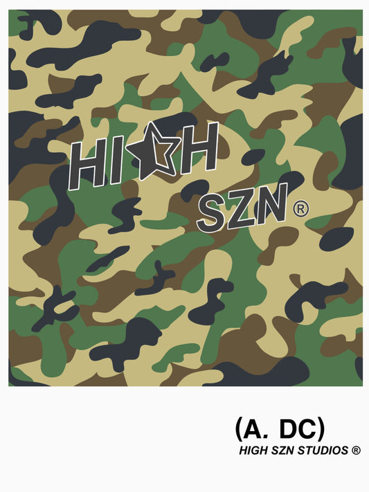 HIGH SZN® CAMO ART POSTER #1 / ARMY GREEN