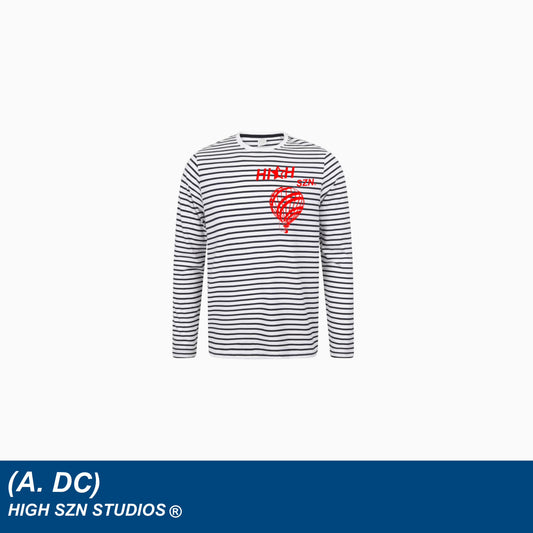 HIGH SZN® STRIPE BALLOON LOGO T- SHIRT (VOL2)