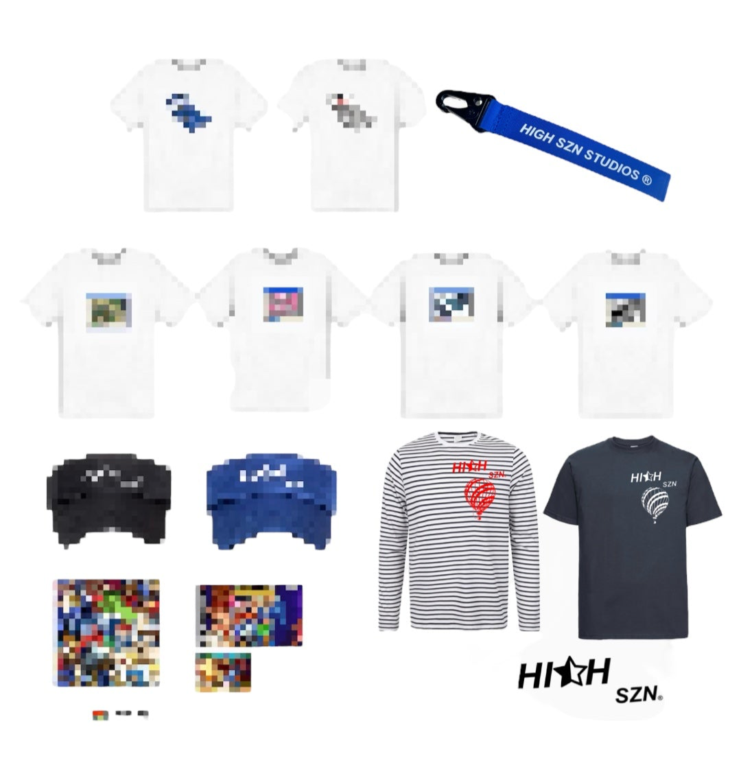 HIGH SZN® NAVY BALLOON LOGO T- SHIRT (VOL2)