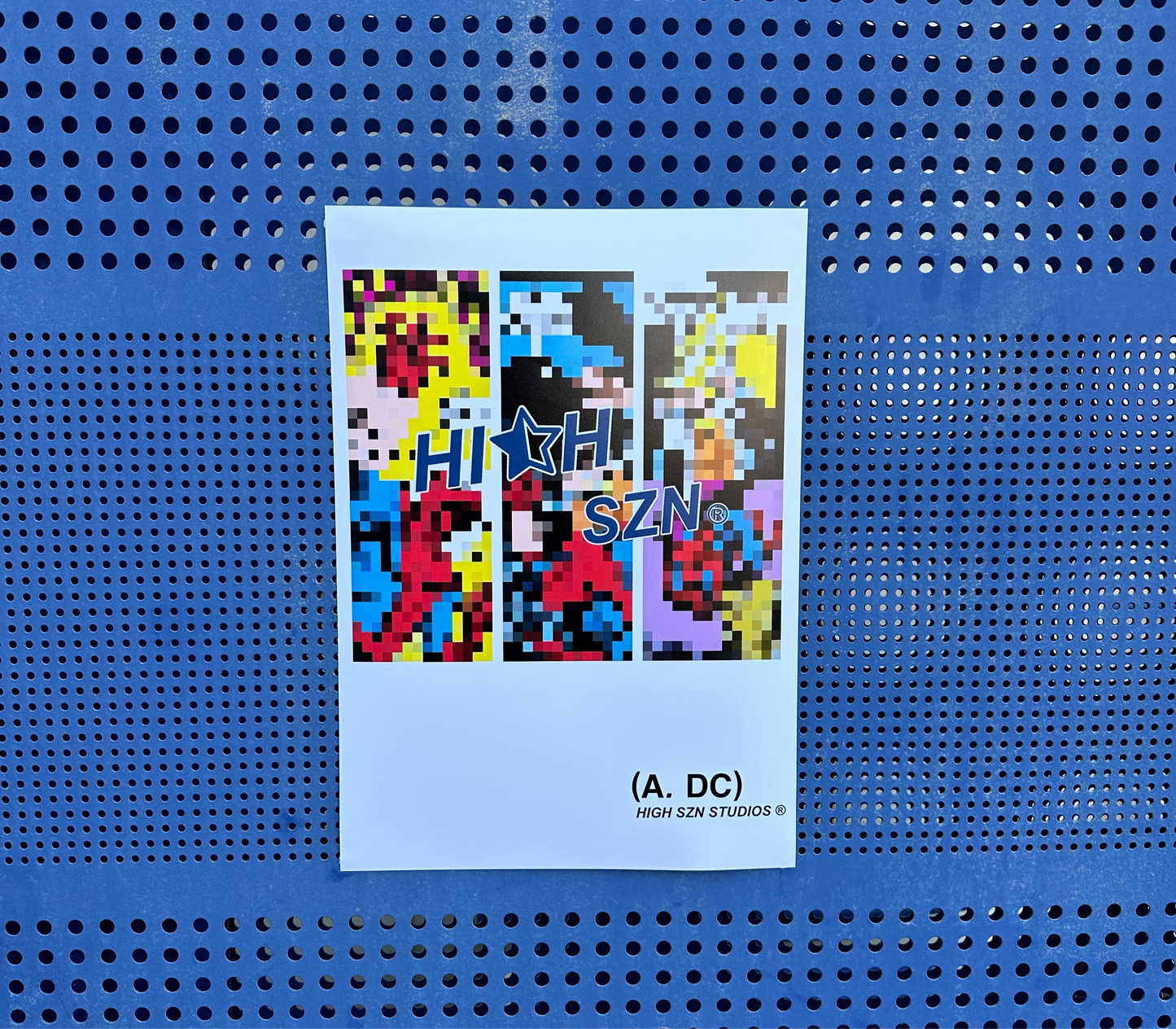 HIGH SZN® PIXAL ART POSTER #3 / SPIDERMAN