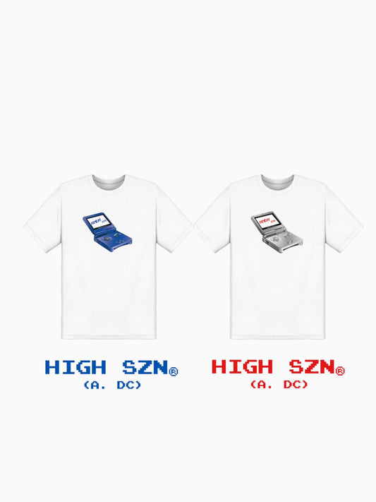 HIGH SZN® BLUE GAMEBOY LOGO T- SHIRT