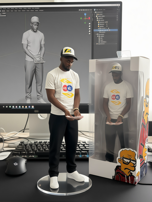 HIGH SZN® TRI STAR LOGO T- SHIRT ( HAZARD )