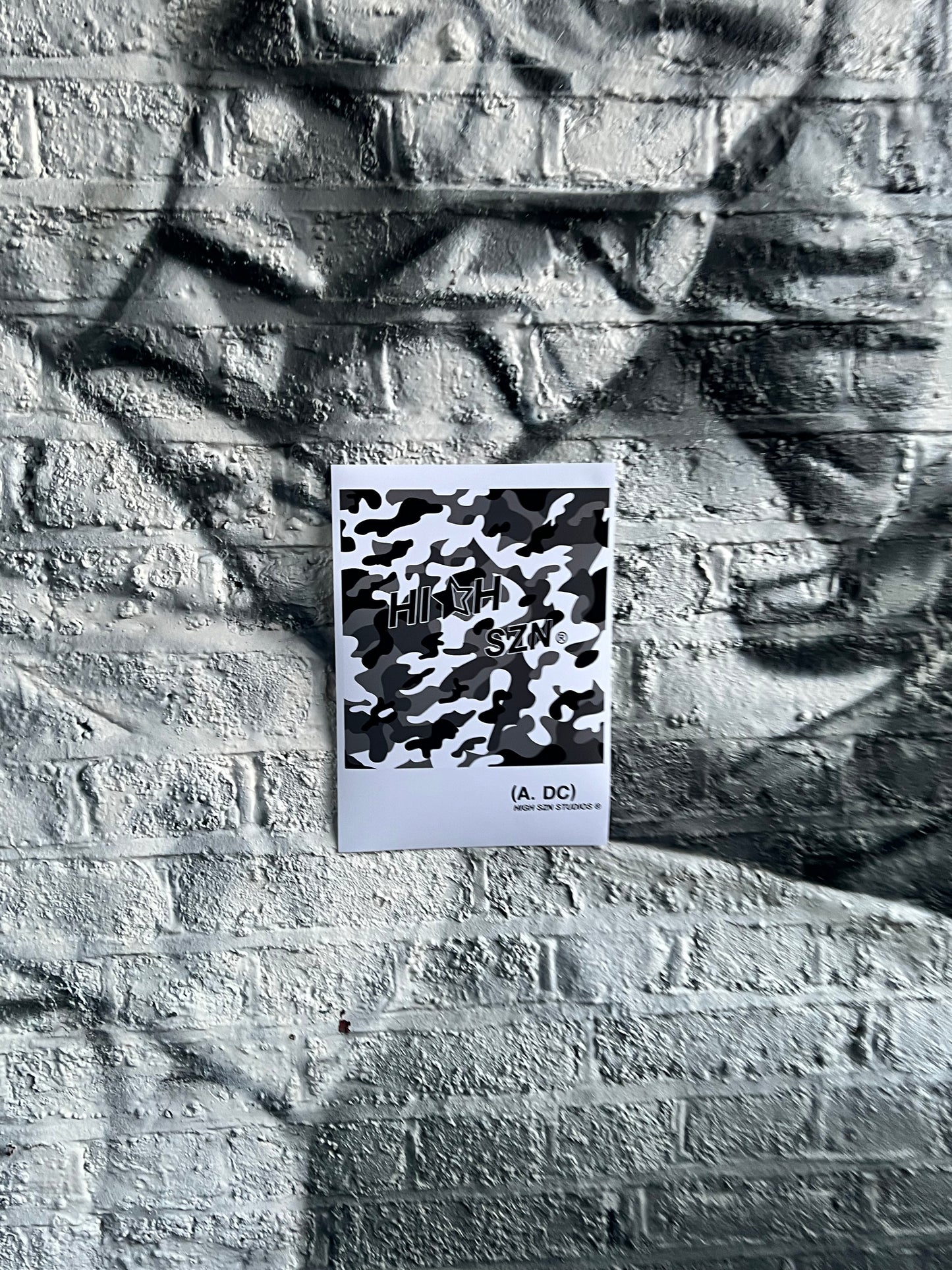 HIGH SZN® CAMO ART POSTER #1 / GREY