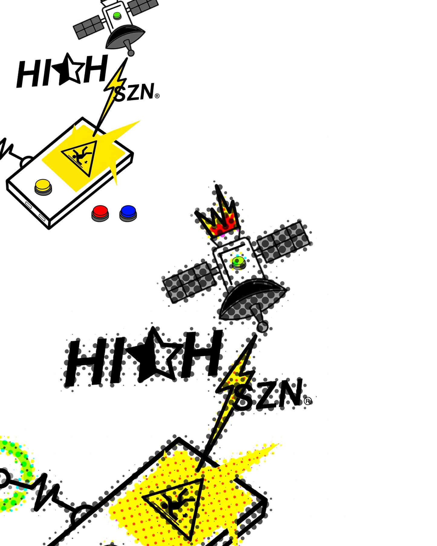 HIGH SZN® BEAM ME UP #8 / HAZARD ART PRINT VOL 1.0