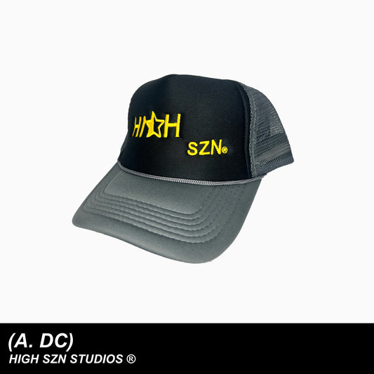 HIGHSZN® 1/2 STAR LOGO BASEBALL TRUCKER / YELLOW 1