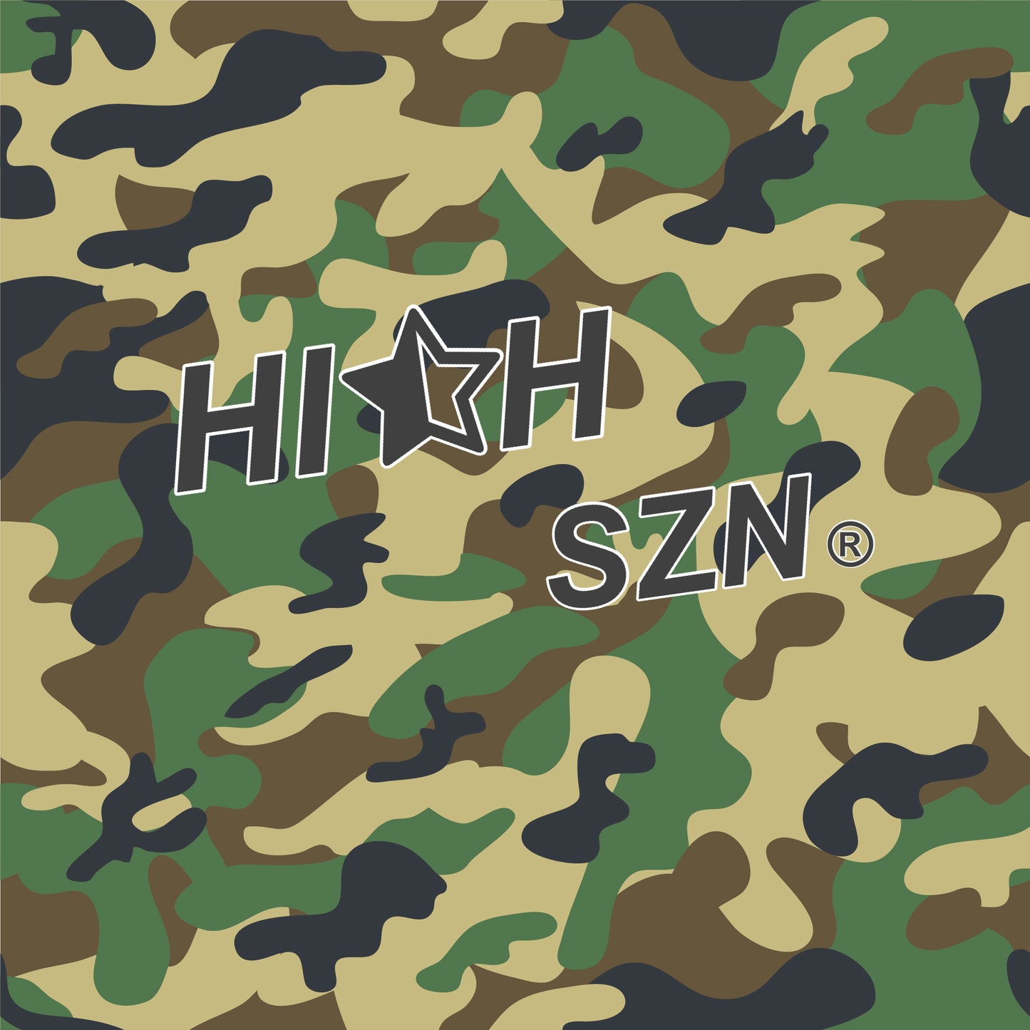 HIGH SZN® CAMO ART POSTER / ARMY GREEN