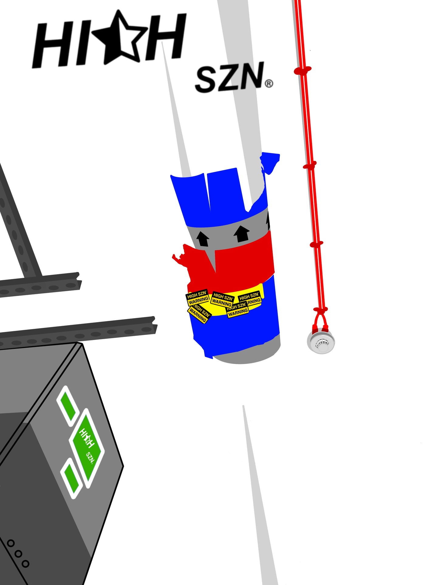 HIGH SZN® VOL 1.0 HAZARD POSTER #8 / MAIN AND FUSEBOX