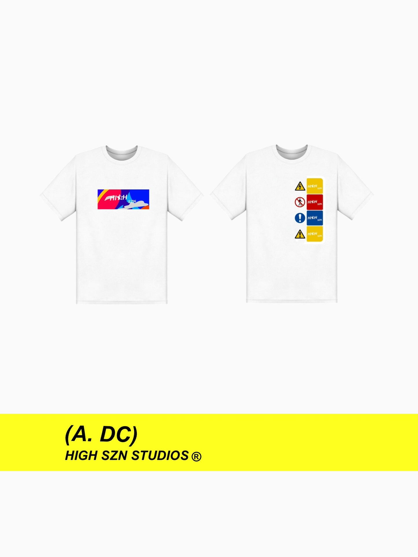 HIGH SZN® NAVY VOLTAGE T- SHIRT ( HAZARD COLLECTION)