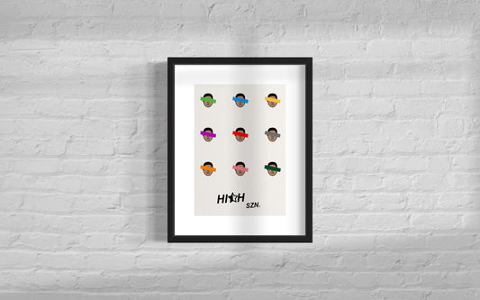 HIGH SZN® - ART BOY MULTI PRINT POSTER